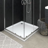 Receveur de douche avec picots Blanc 90x90x4 cm ABS