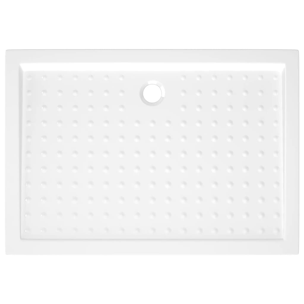 Receveur de douche avec picots Blanc 70x100x4 cm ABS