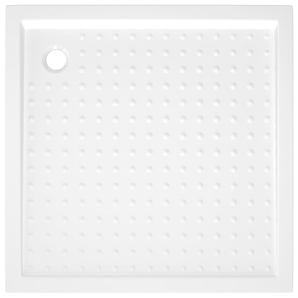 Receveur de douche avec picots Blanc 80x80x4 cm ABS