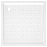 Receveur de douche avec picots Blanc 80x80x4 cm ABS