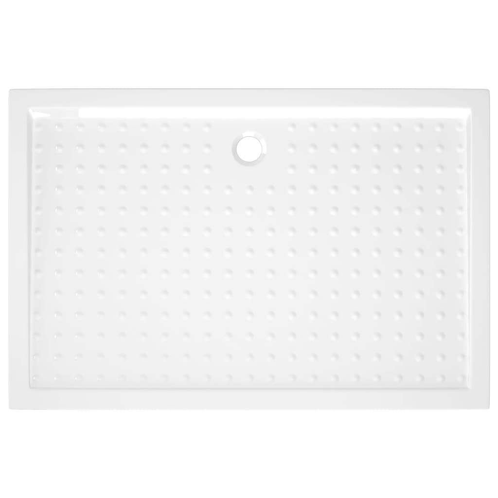 Receveur de douche avec picots Blanc 80x120x4 cm ABS