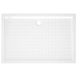 Receveur de douche avec picots Blanc 80x120x4 cm ABS