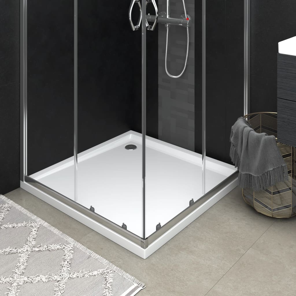 Receveur de douche carré ABS Blanc 80x80 cm