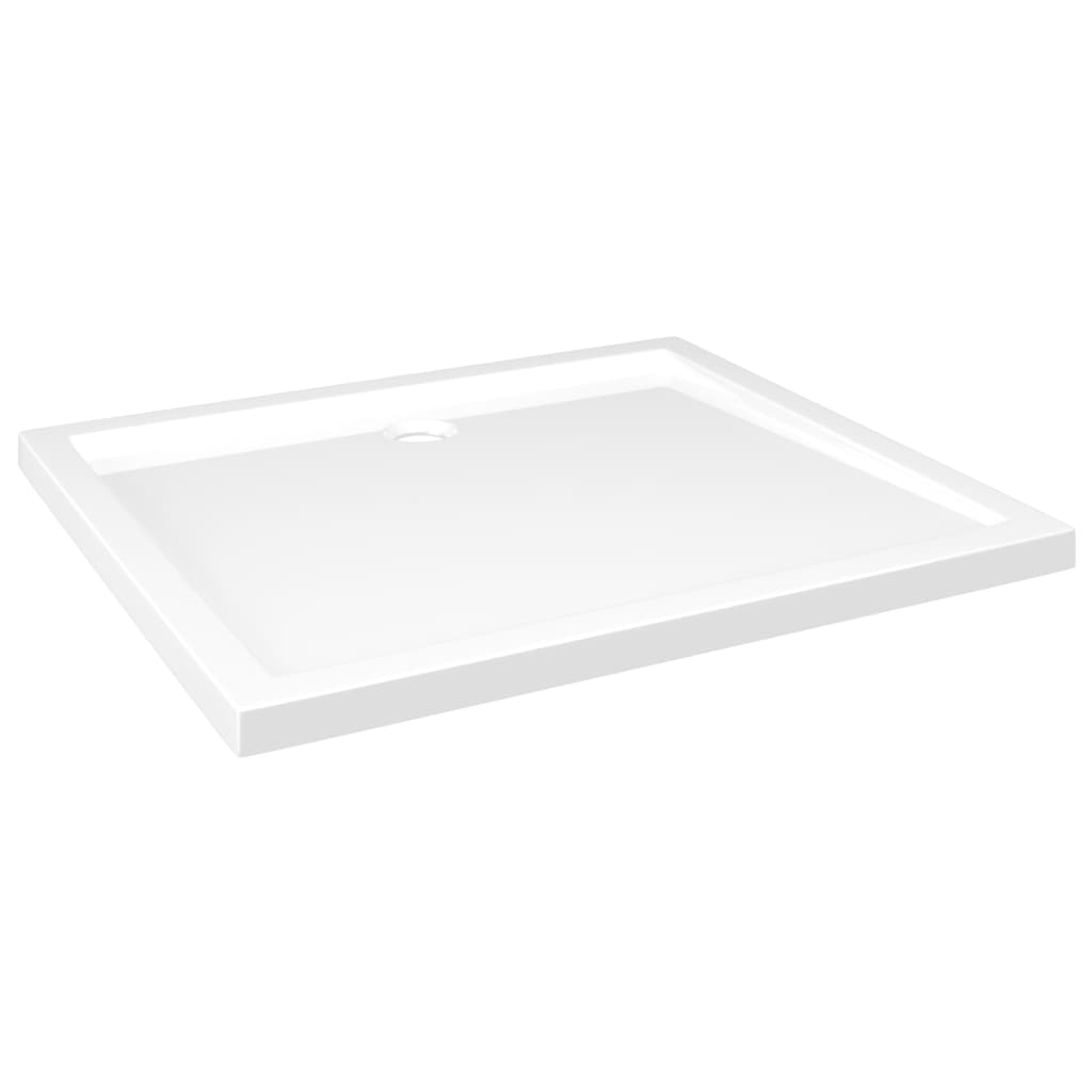 White ABS rectangular shower tray 80x90 cm