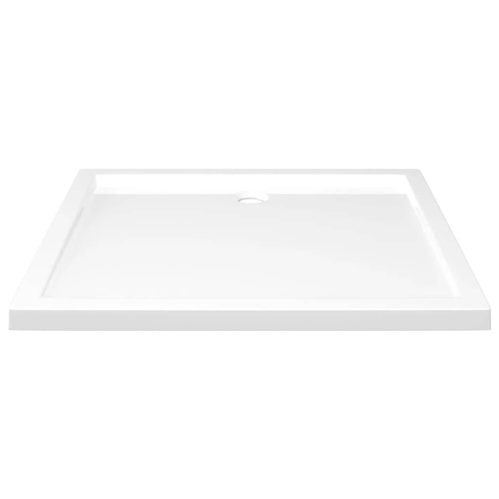 White ABS rectangular shower tray 80x90 cm