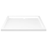 White ABS rectangular shower tray 80x90 cm