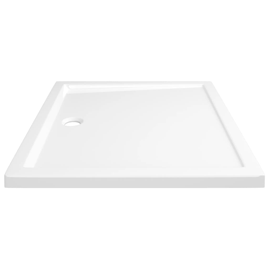 White ABS rectangular shower tray 80x90 cm