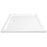 White ABS rectangular shower tray 80x90 cm