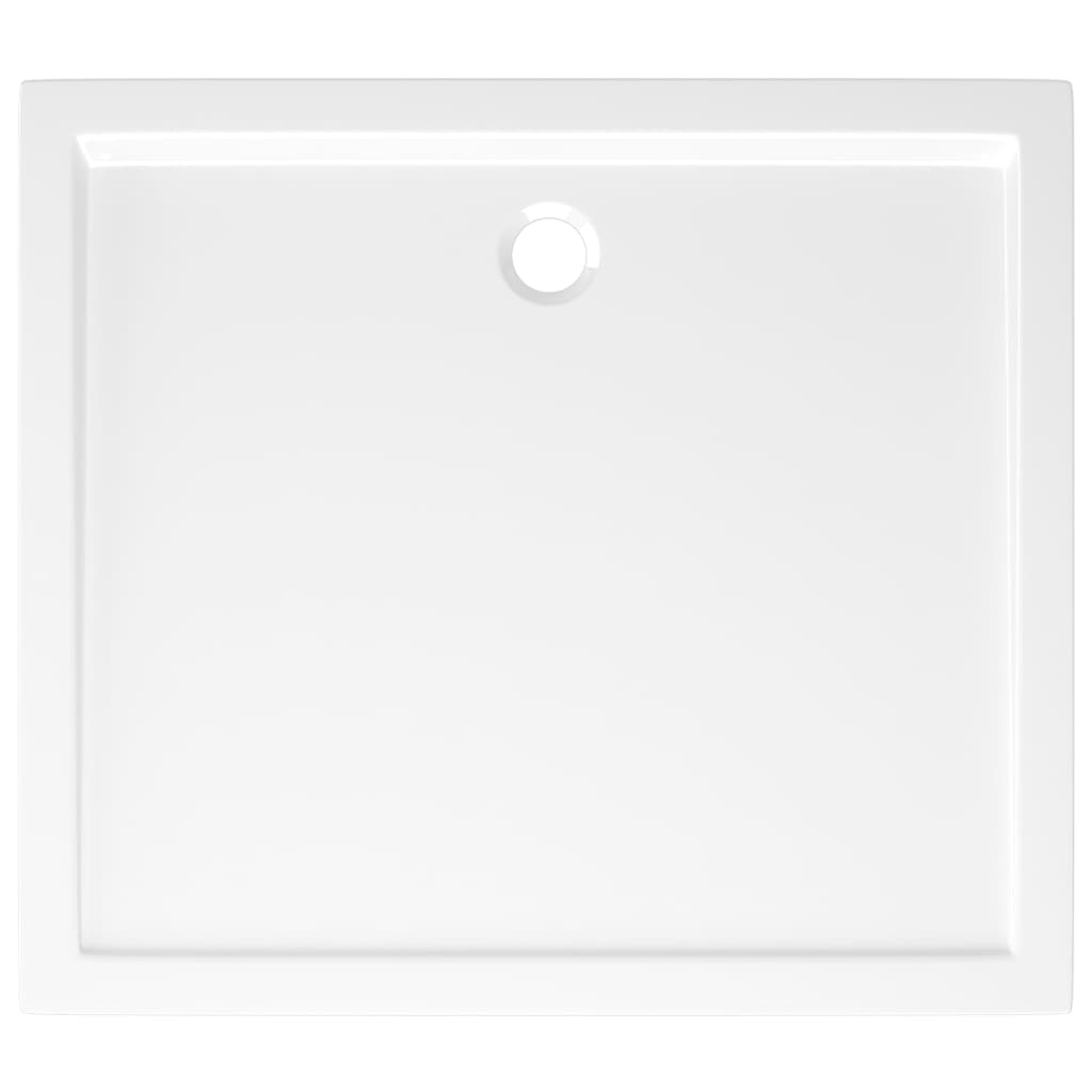 White ABS rectangular shower tray 80x90 cm