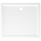 White ABS rectangular shower tray 80x90 cm