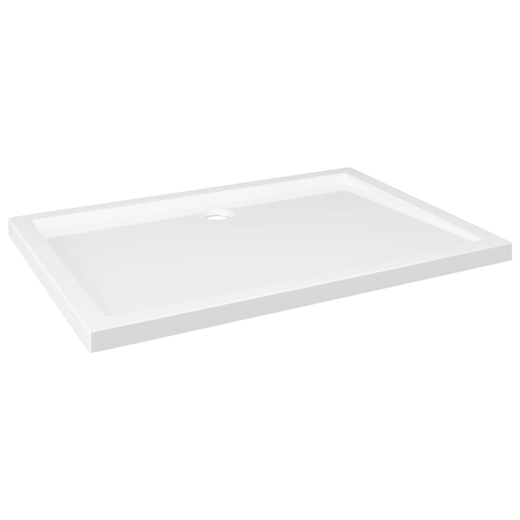 White ABS rectangular shower tray 80x110 cm