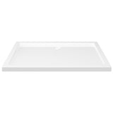 White ABS rectangular shower tray 80x110 cm