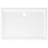 Receveur de douche rectangulaire ABS Blanc 80x110 cm