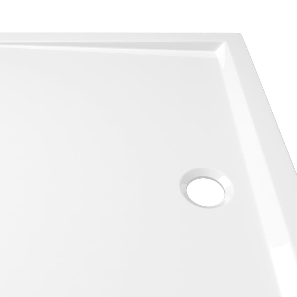 White ABS rectangular shower tray 80x110 cm