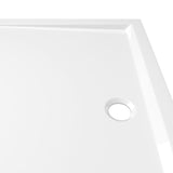 Receveur de douche rectangulaire ABS Blanc 80x110 cm