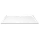 Receveur de douche rectangulaire ABS Blanc 80x120 cm