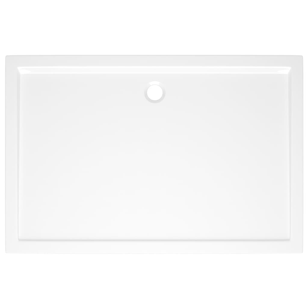 Receveur de douche rectangulaire ABS Blanc 80x120 cm