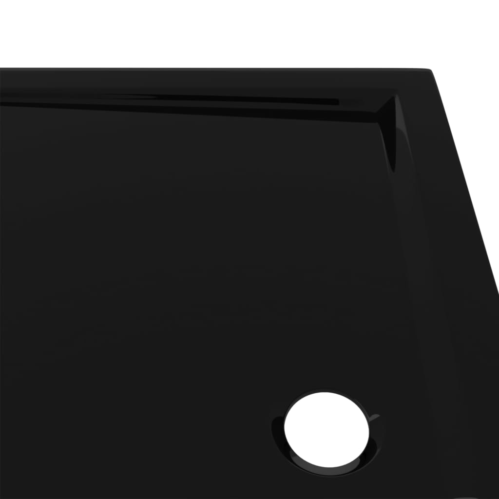 Receveur de douche rectangulaire ABS Noir 70x90 cm