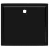 Receveur de douche rectangulaire ABS Noir 80x90 cm