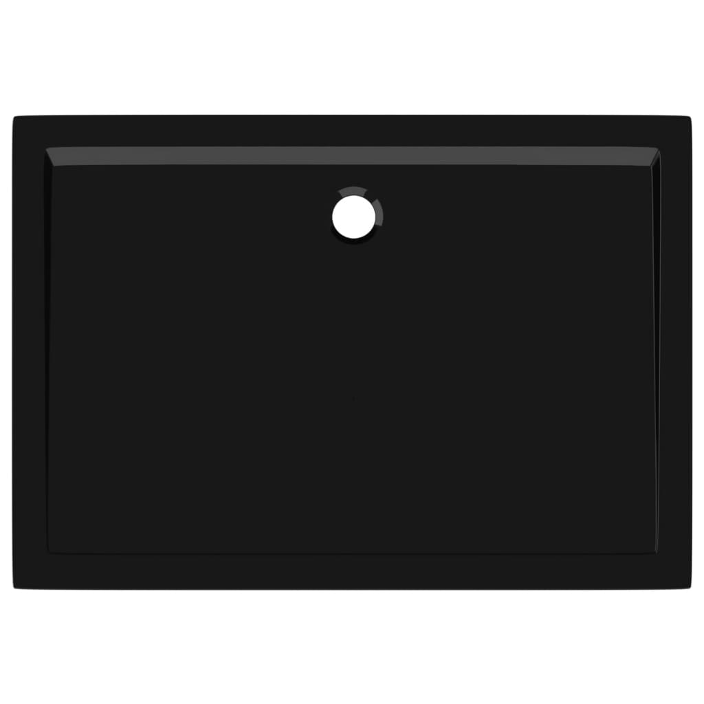 Receveur de douche rectangulaire ABS Noir 80x110 cm