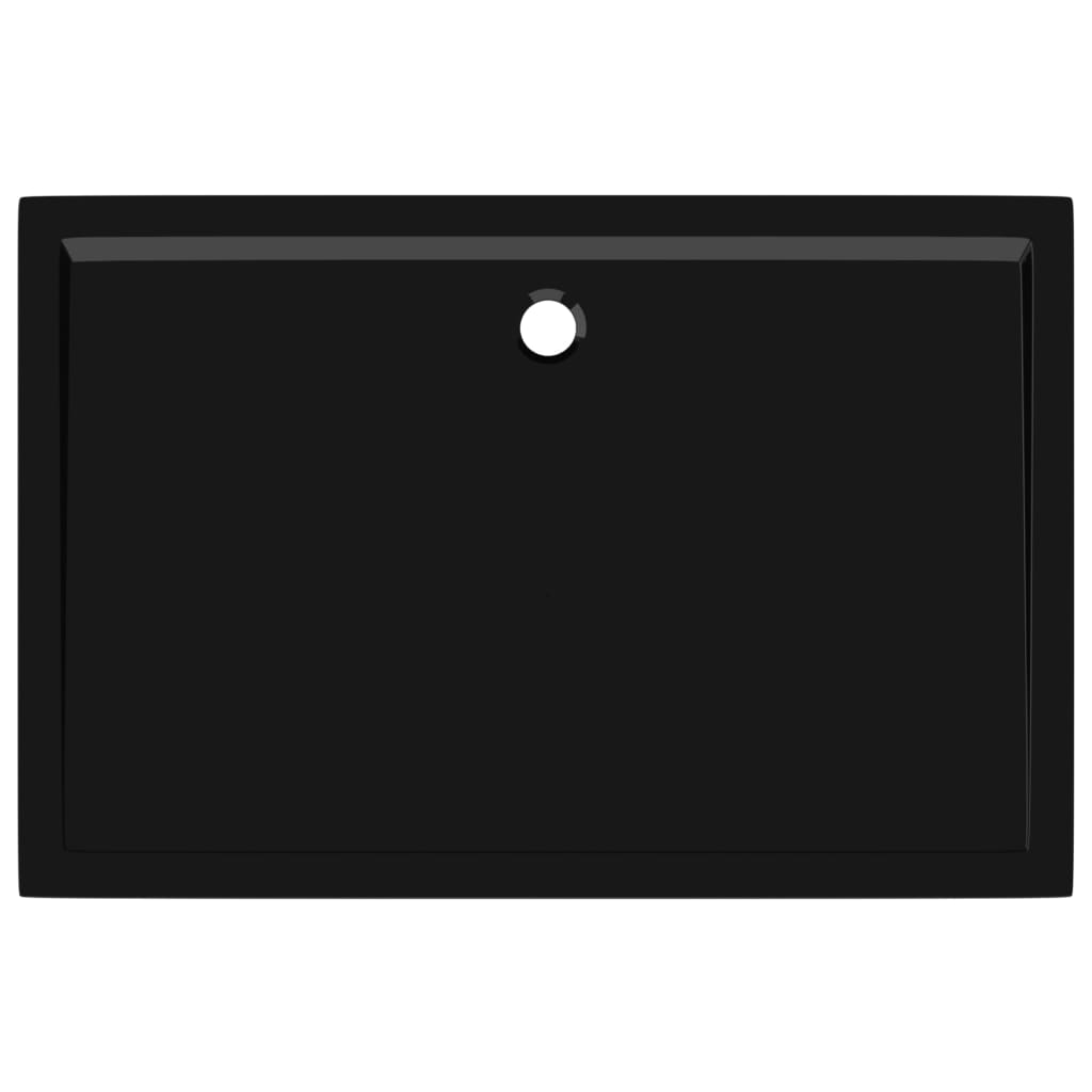 Receveur de douche rectangulaire ABS Noir 80x120 cm