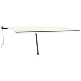 Jeu de poteaux d'auvent anthracite 600x245 cm fer