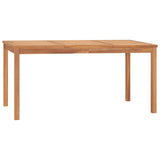 Table à dîner de jardin 160x80x77 cm Bois de teck solide