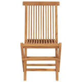 Chaises de jardin pliables lot de 2 Bois de teck massif