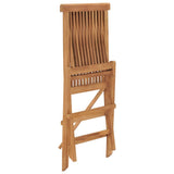 Chaises de jardin pliables lot de 2 Bois de teck massif