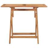 Table à dîner pliable de jardin 90x60x75 cm Bois de teck solide