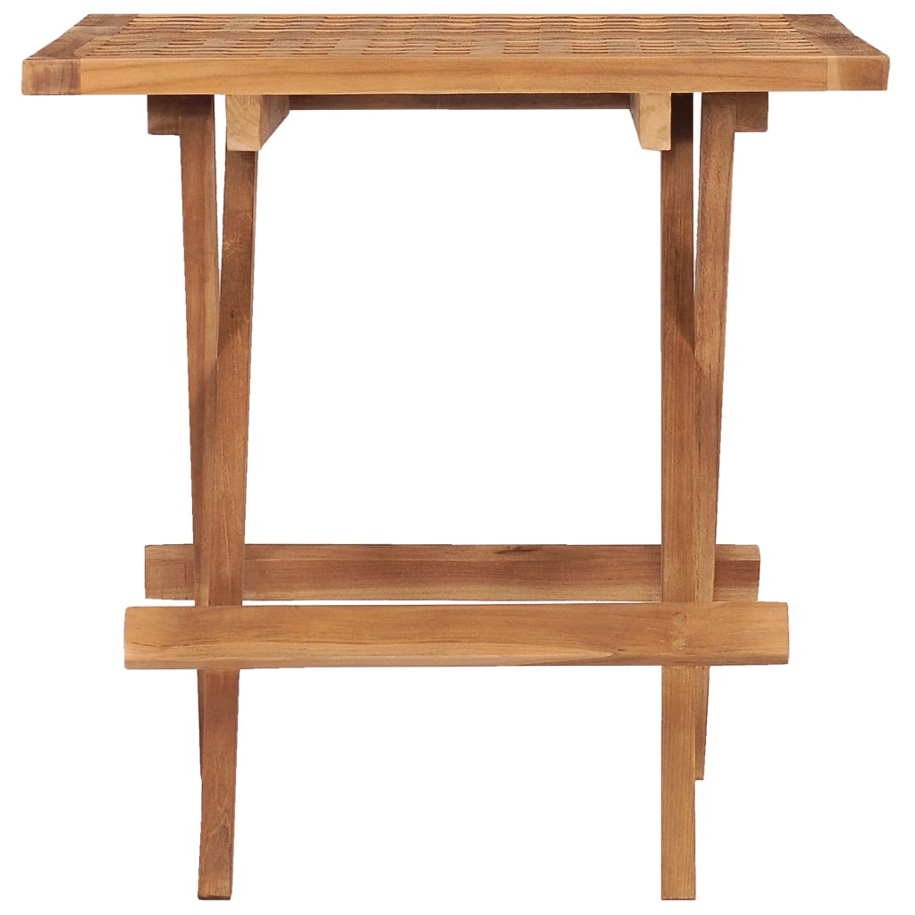 Table pliable de jardin 50x50x50 cm Bois de teck solide