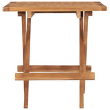 Table pliable de jardin 50x50x50 cm Bois de teck solide