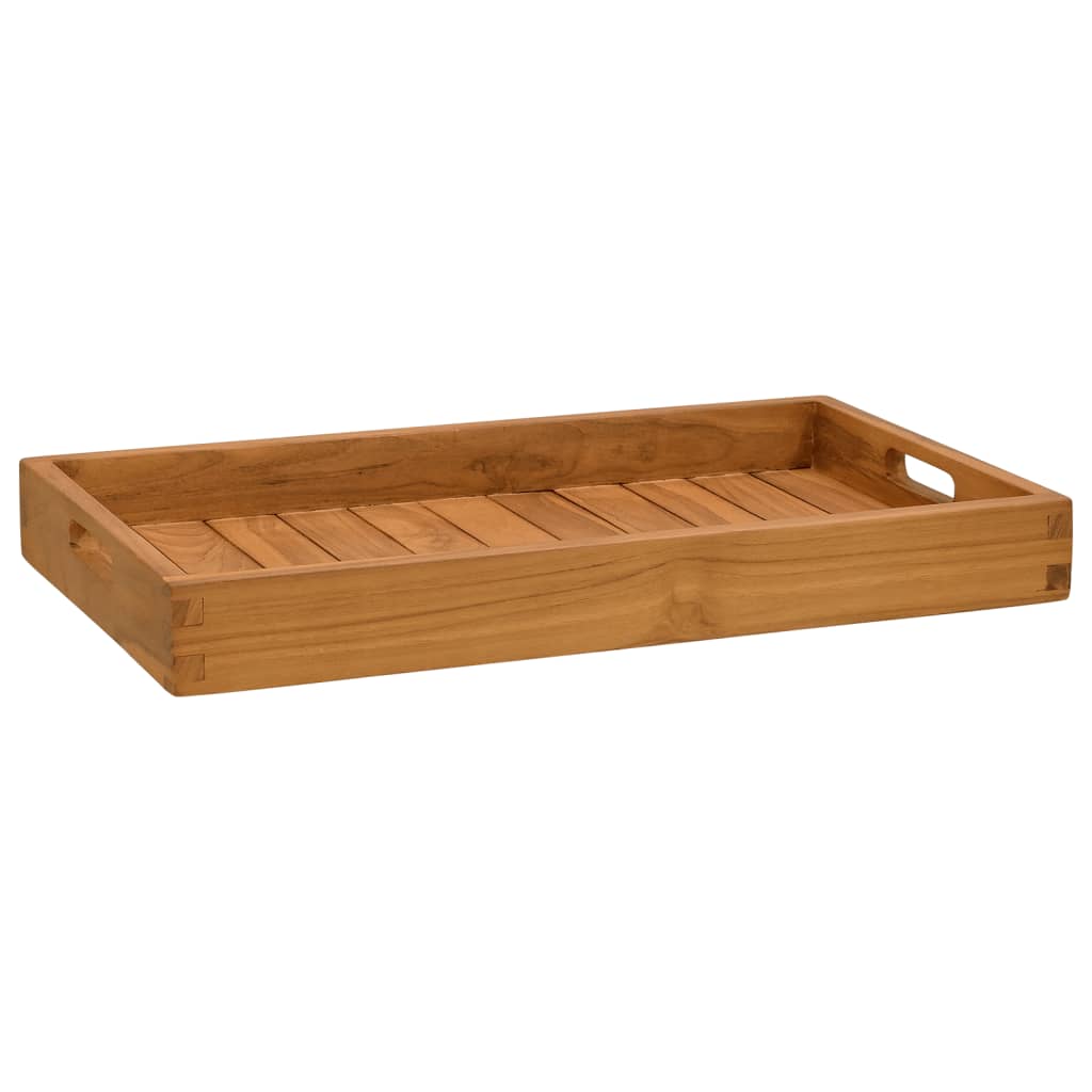 Plateau de service 60x35 cm Bois de teck massif