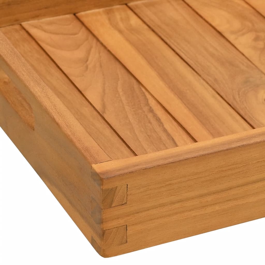 Plateau de service 60x35 cm Bois de teck massif