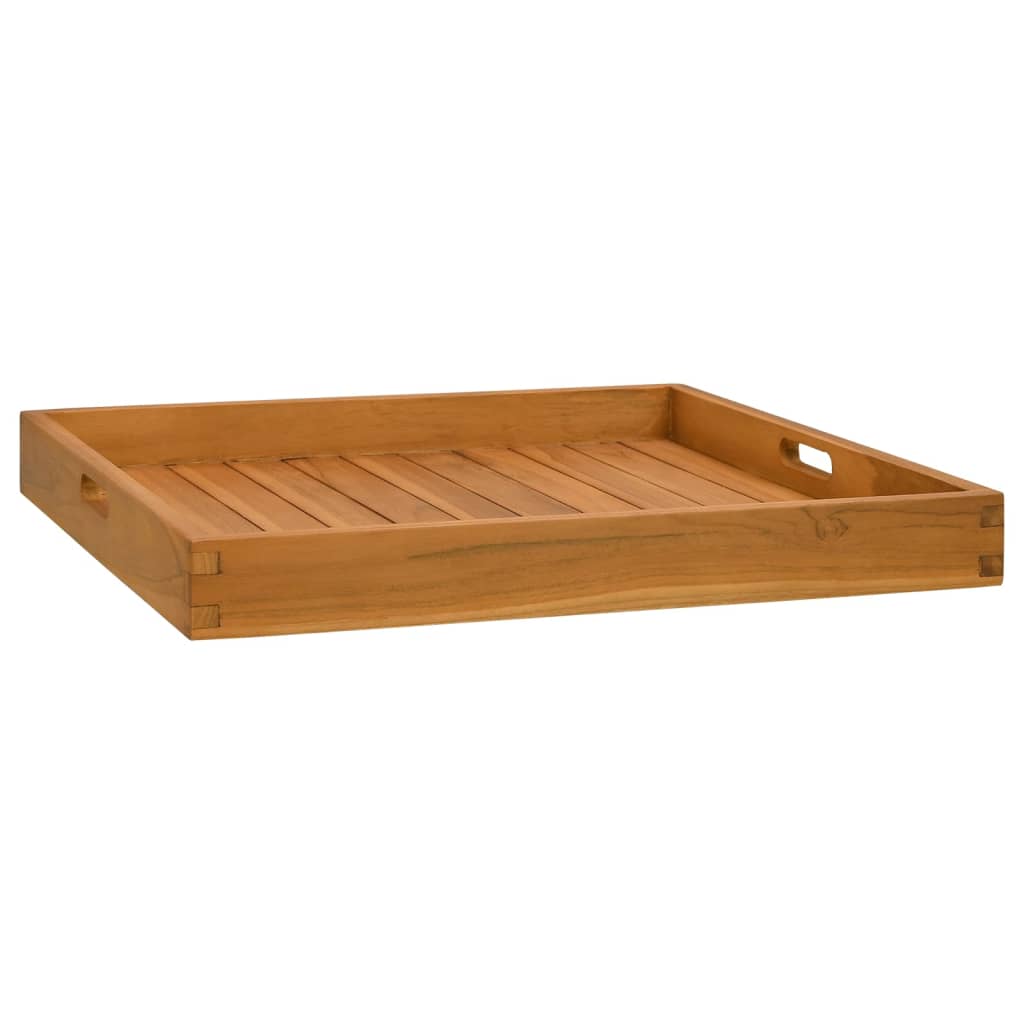 Plateau de service 60x60 cm Bois de teck massif