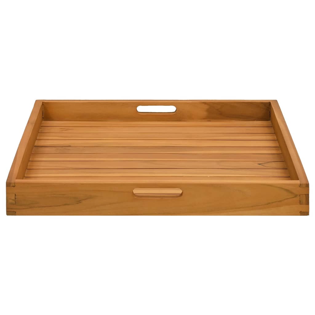 Plateau de service 60x60 cm Bois de teck massif