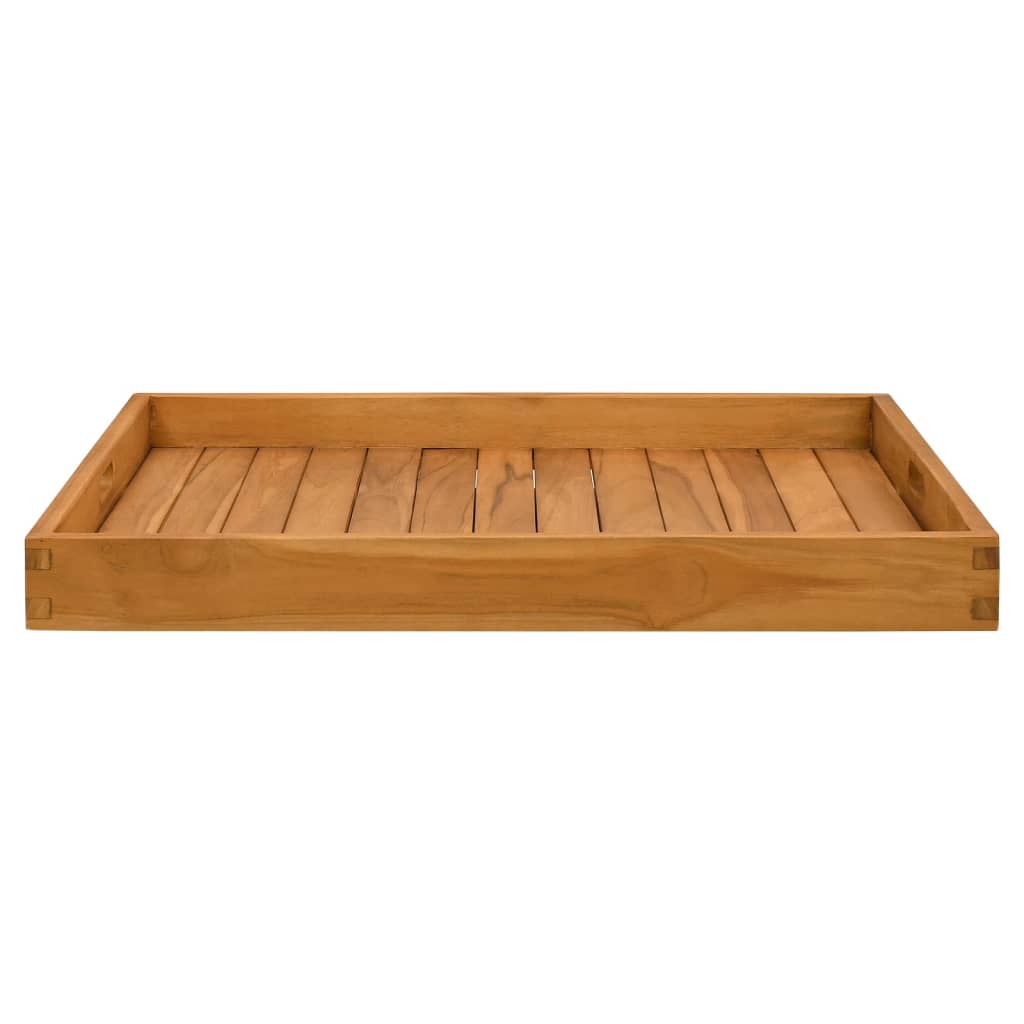 Plateau de service 70x70 cm Bois de teck massif