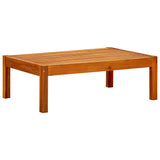 Banc de jardin avec table et repose-pieds Bois d'acacia solide