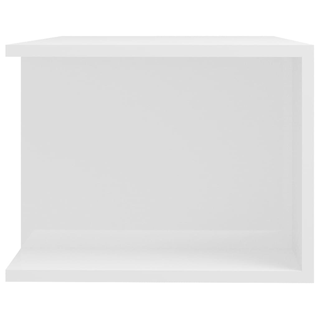 Meuble TV avec lumières LED blanc brillant 90x39x30 cm