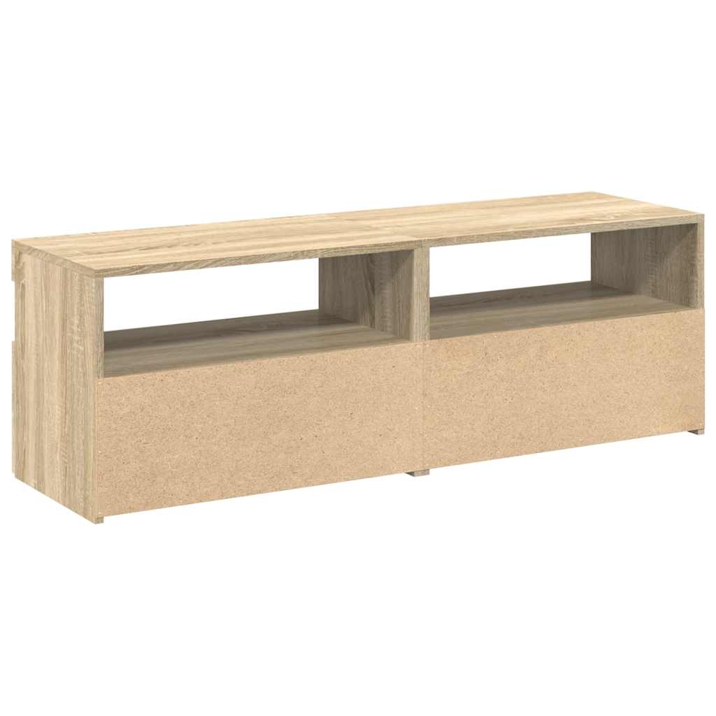 Meubles TV avec lumières LED 2 pcs Chêne sonoma 60x35x40 cm