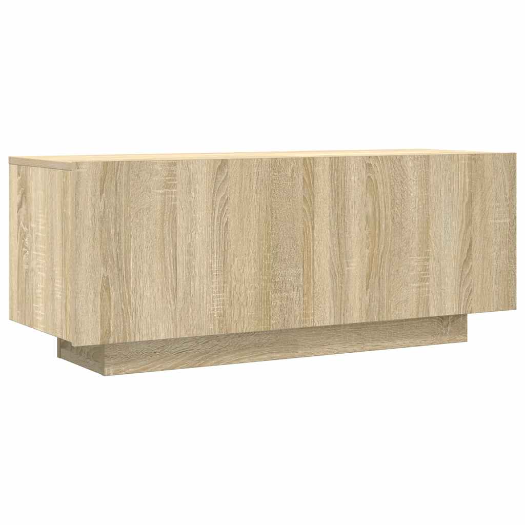 Meuble TV Chêne sonoma 100x35x40 cm Bois d'ingénierie