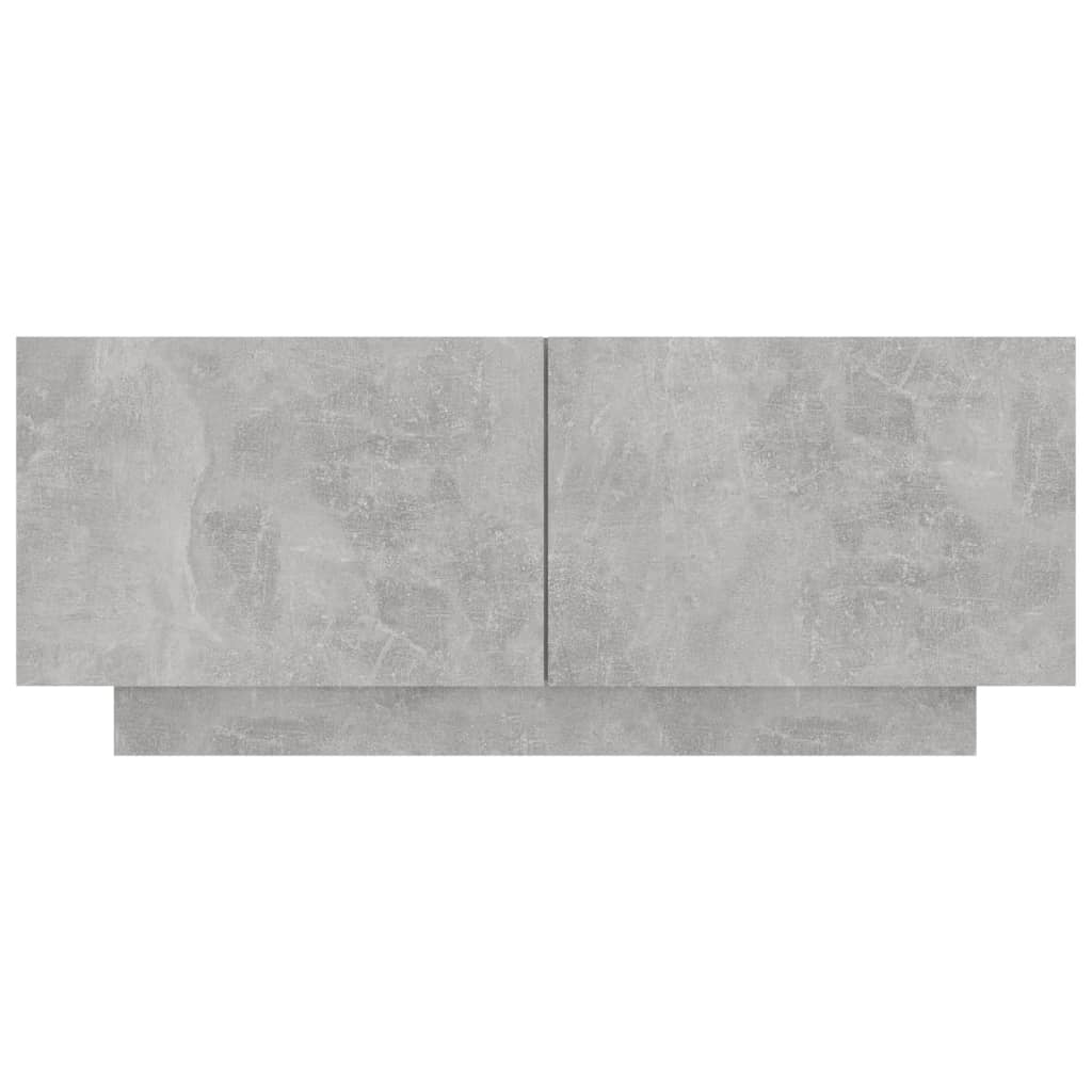 Meuble TV Gris béton 100x35x40 cm Bois d'ingénierie