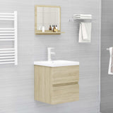 Miroir salle de bain chêne sonoma 40x10,5x37cm Bois ingénierie