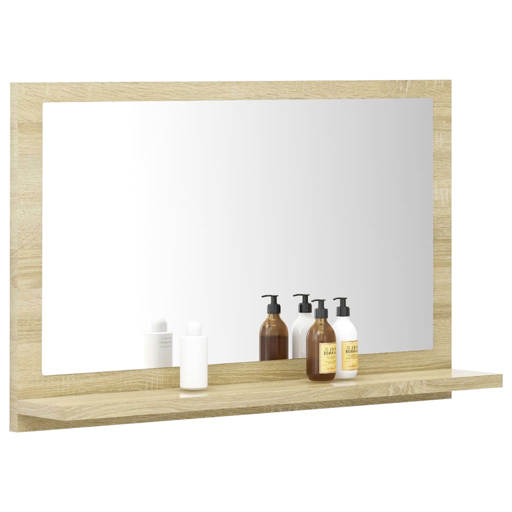 Miroir salle de bain Chêne sonoma 60x10,5x37 cm Bois ingénierie