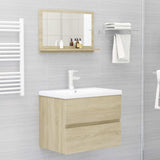 Miroir salle de bain Chêne sonoma 60x10,5x37 cm Bois ingénierie