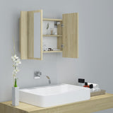 LED bathroom mirror cabinet Sonoma oak 60x12x45 Acrylic