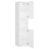 Bathroom cabinet White 30x30x130 cm Engineered wood