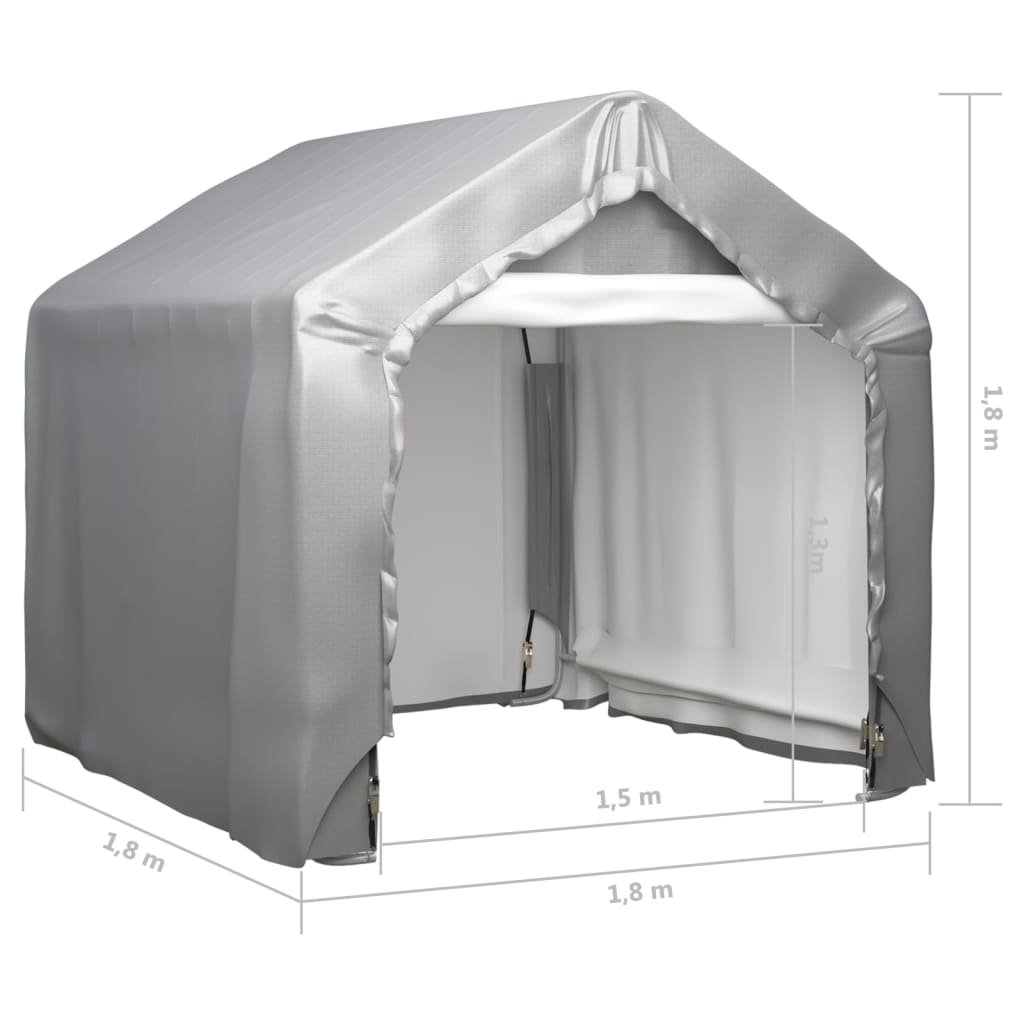 Storage tent Grey 180x180 cm Galvanized steel