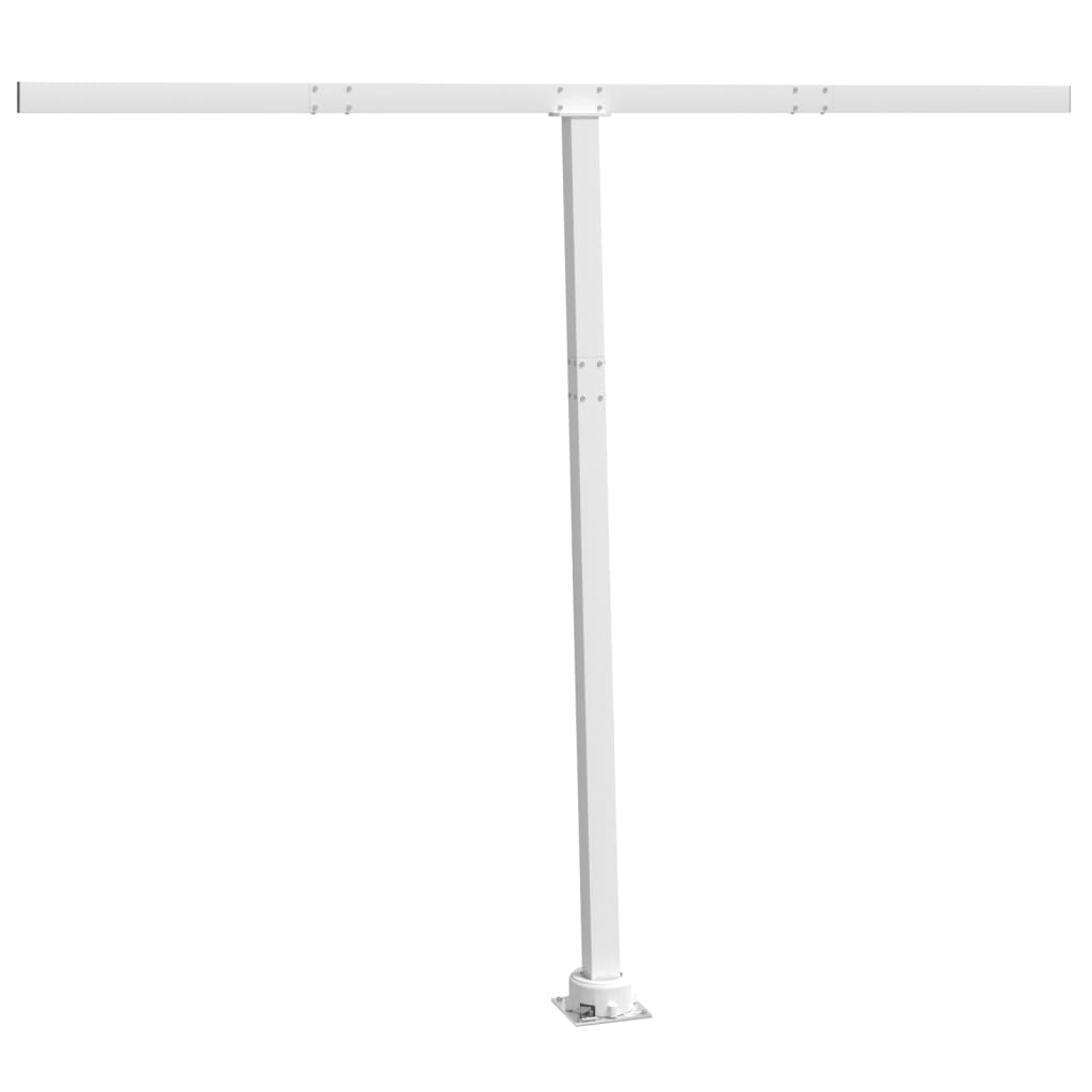 White awning pole set 300x245 cm iron