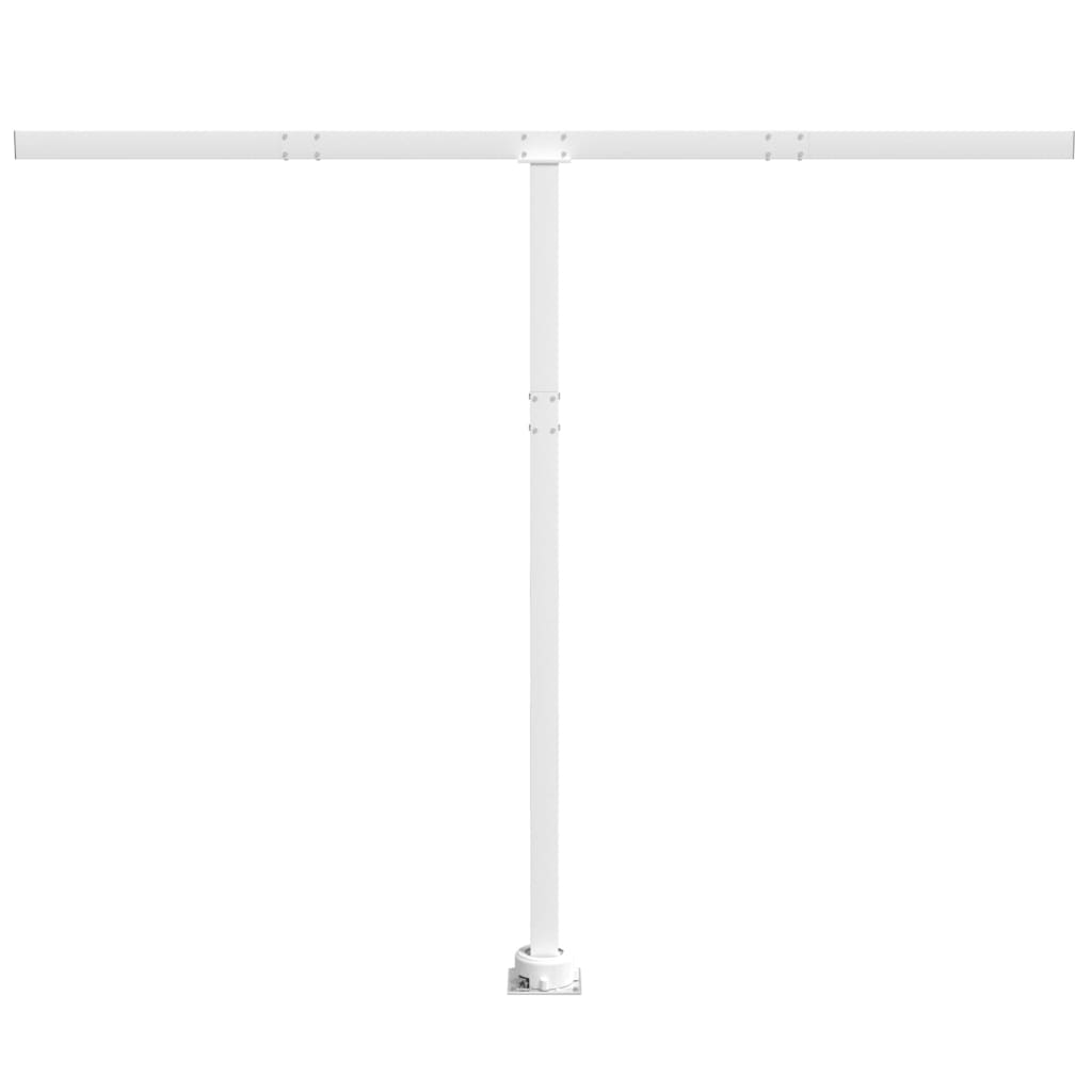 White awning pole set 300x245 cm iron